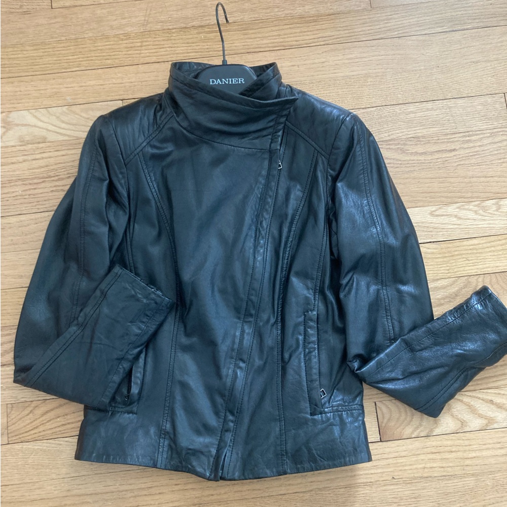 DANIER- Black Leather Jacket